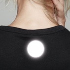Reflekterende pin stor svart