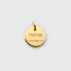 Beloved Zodie Pisces Gold Charm
