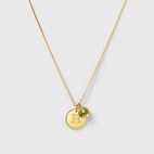 Beloved Birthstone August Gold Pendant