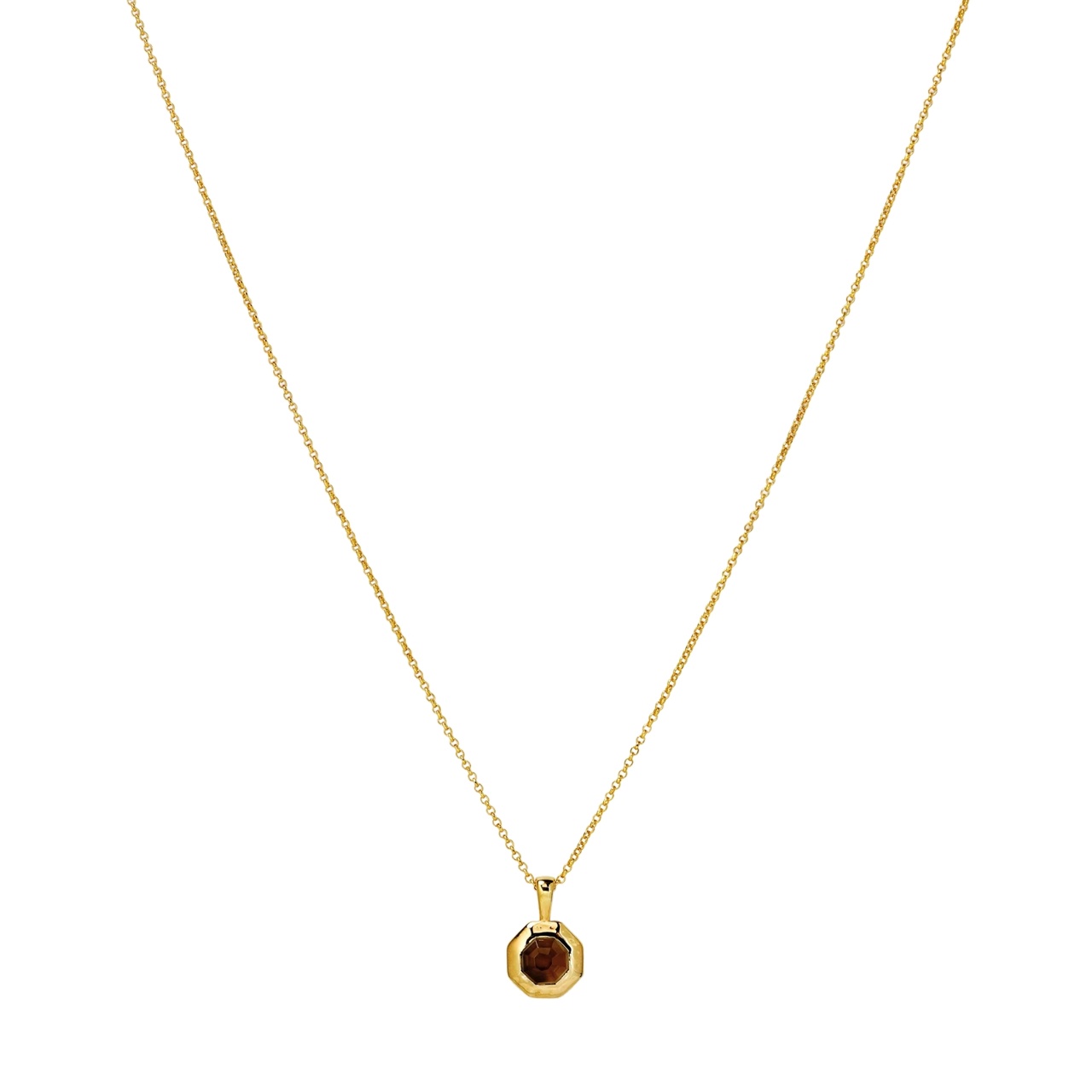 Octagon Gold Necklace