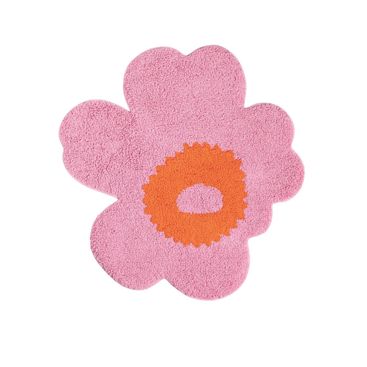 Unikko Bath Mat 73x74 cm Orange/Pink