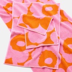 Håndkle Unikko 50x70 cm oransje/rosa