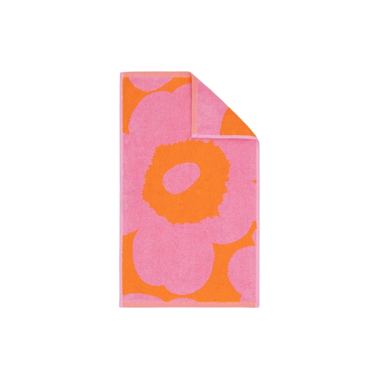 Gjestehåndkle Unikko 30x50 cm oransje/rosa