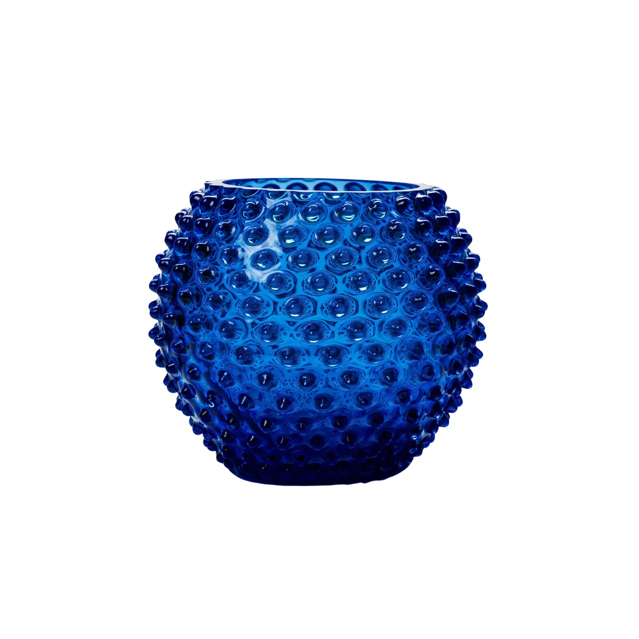 Cara Crystal Vase 18 cm dark blue