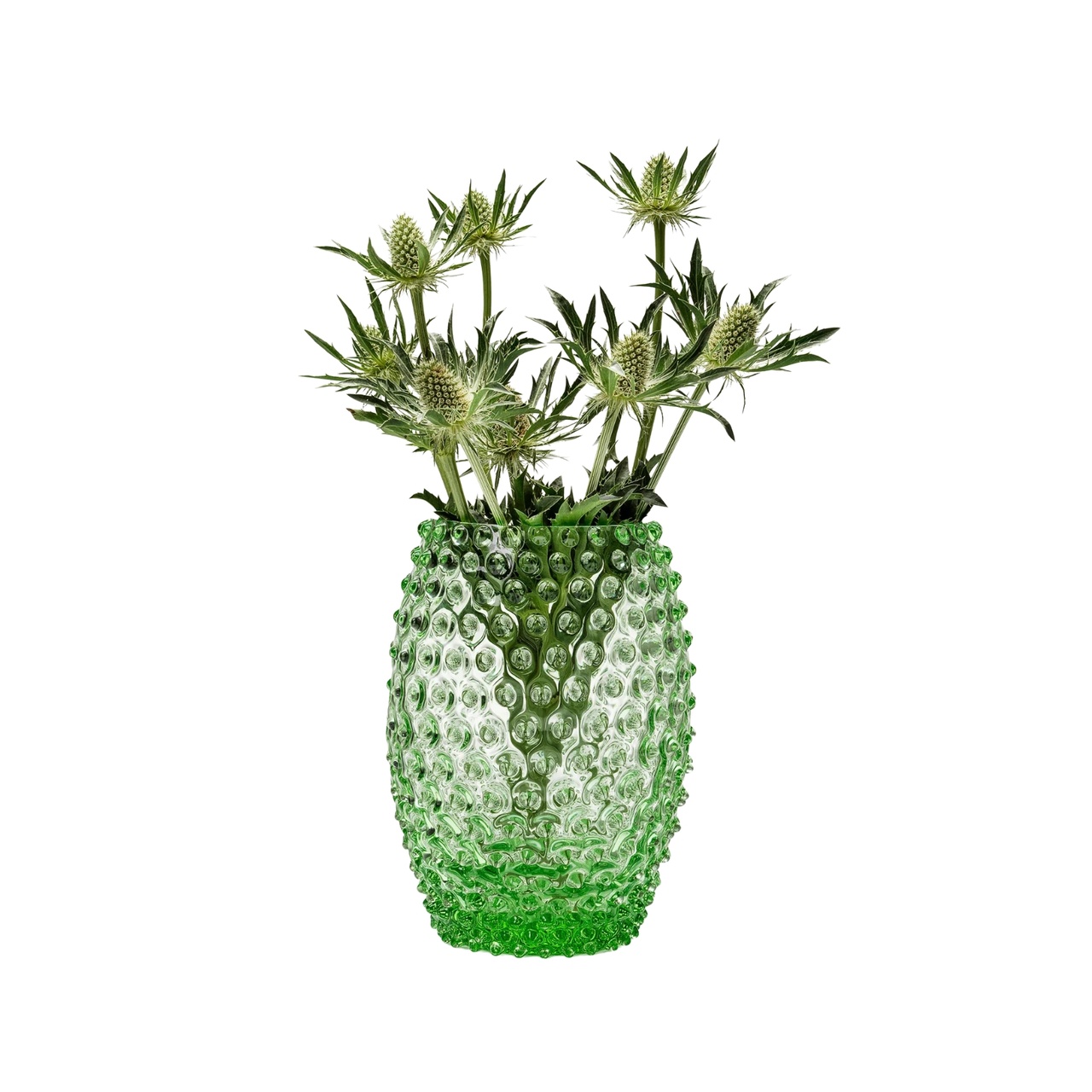 Donna Crystal Vase 21 cm Green