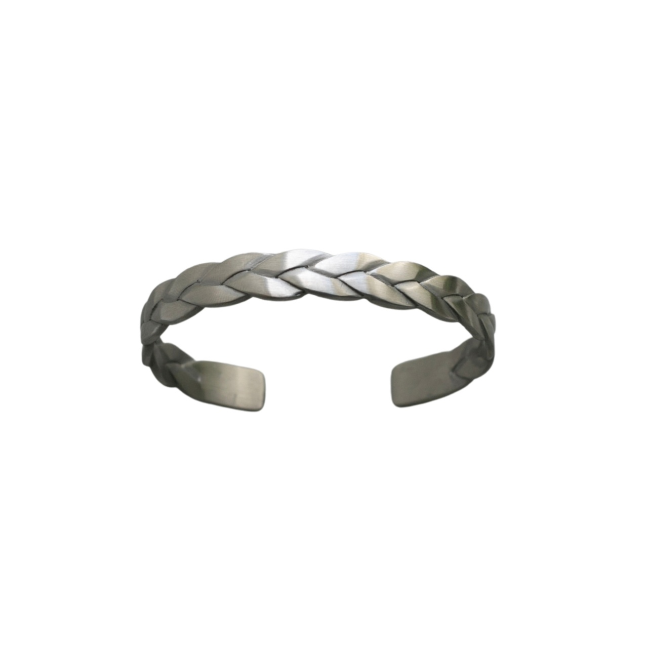 Armband Braid matt stål 21 cm