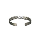 Armband Braid matt stål 21 cm