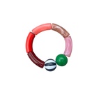 Armband Ark Franka röd/randig 17 cm