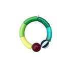 Armband Ark Vera grön/randig 17 cm