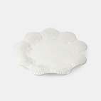 Geschirr Shell 33 cm weißes