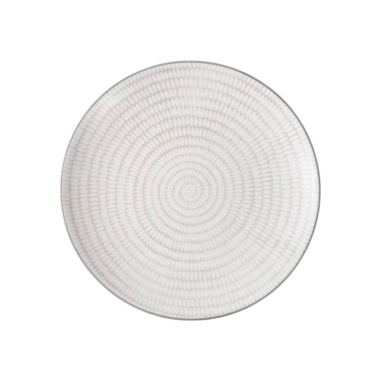 Plate Positano dot beige