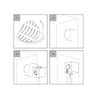 Power outlet Square 1 USB-C 30W 1.8 m Gotland Gray