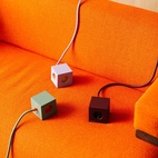 Power outlet Square 1 USB-C 30W 1.8 m Mulberry Red