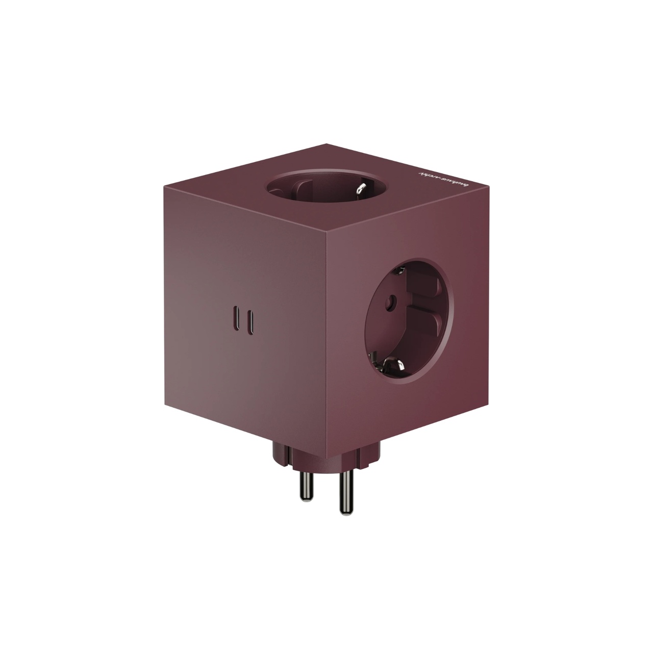 Strømskinne Square 2 USB-C Mulberry Red