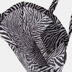 Faltbare Einkaufstasche Mia Zebra, schwarz/weiß