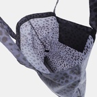 Sammenklappelig indkøbstaske Mia Dotted grå/sort