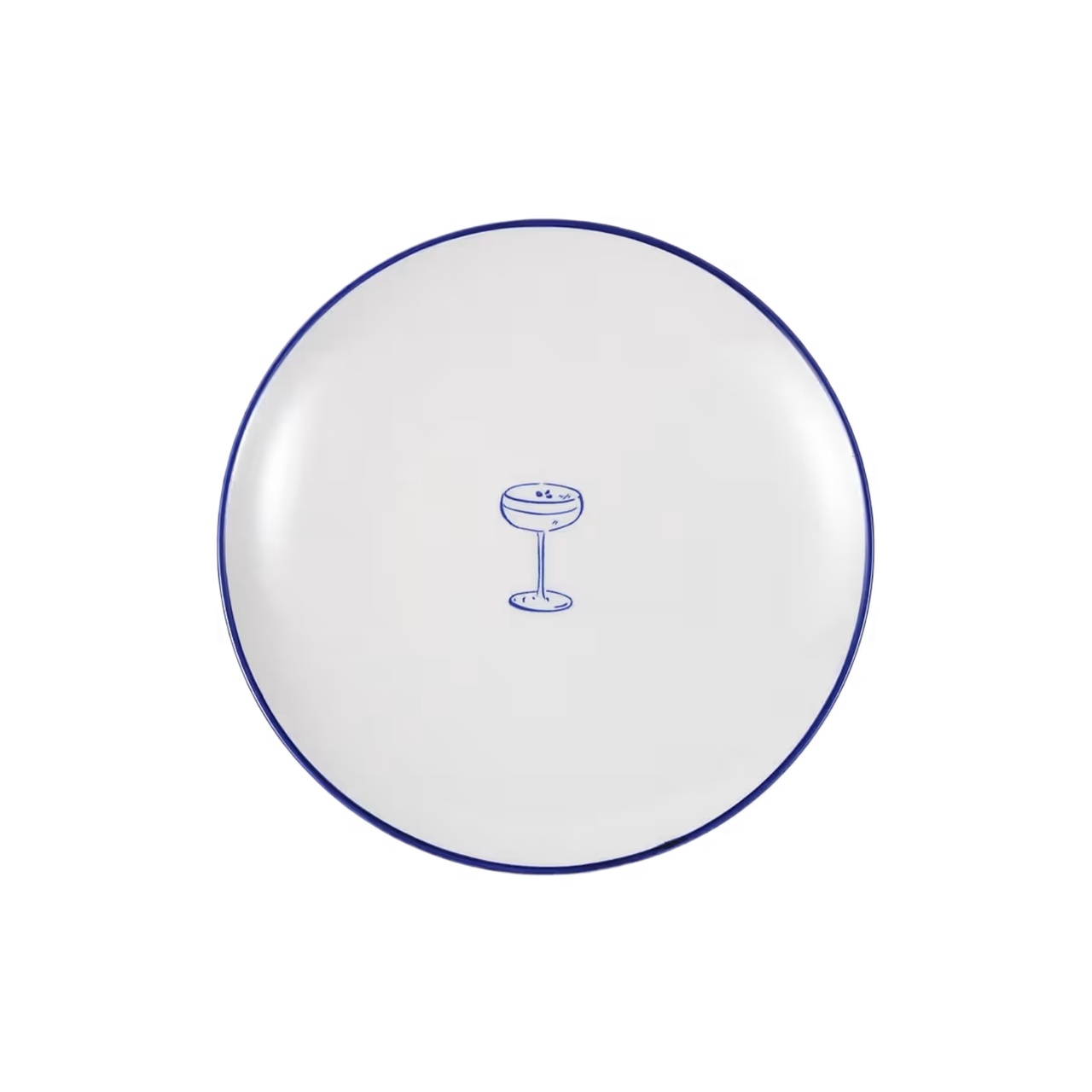 Assiette Parisa Cocktail 19 cm hvit/blå