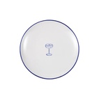 Assiette Parisa Cocktail 19 cm hvit/blå