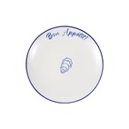 Assiette Parisa Guten Appetit 19 cm weiß/blau