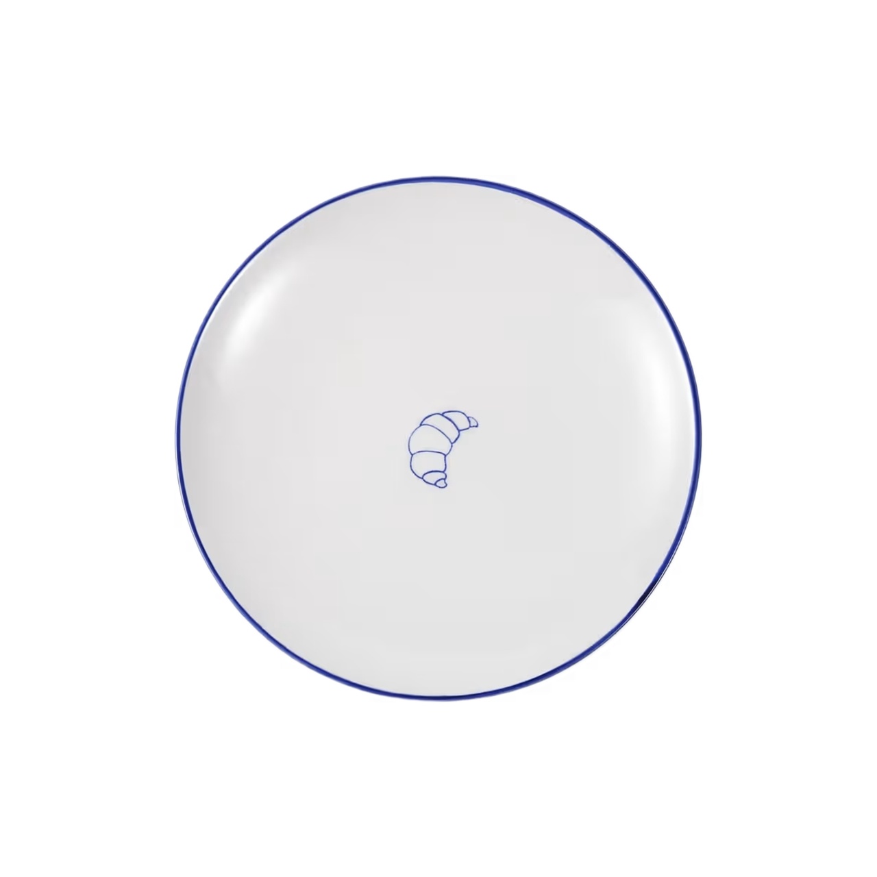 Assiette Parisa Croissant 19 cm hvid/blå