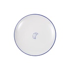 Assiette Parisa Croissant 19 cm hvid/blå