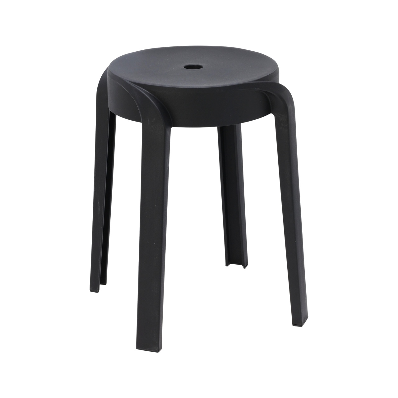 Stool Twist stackable Black