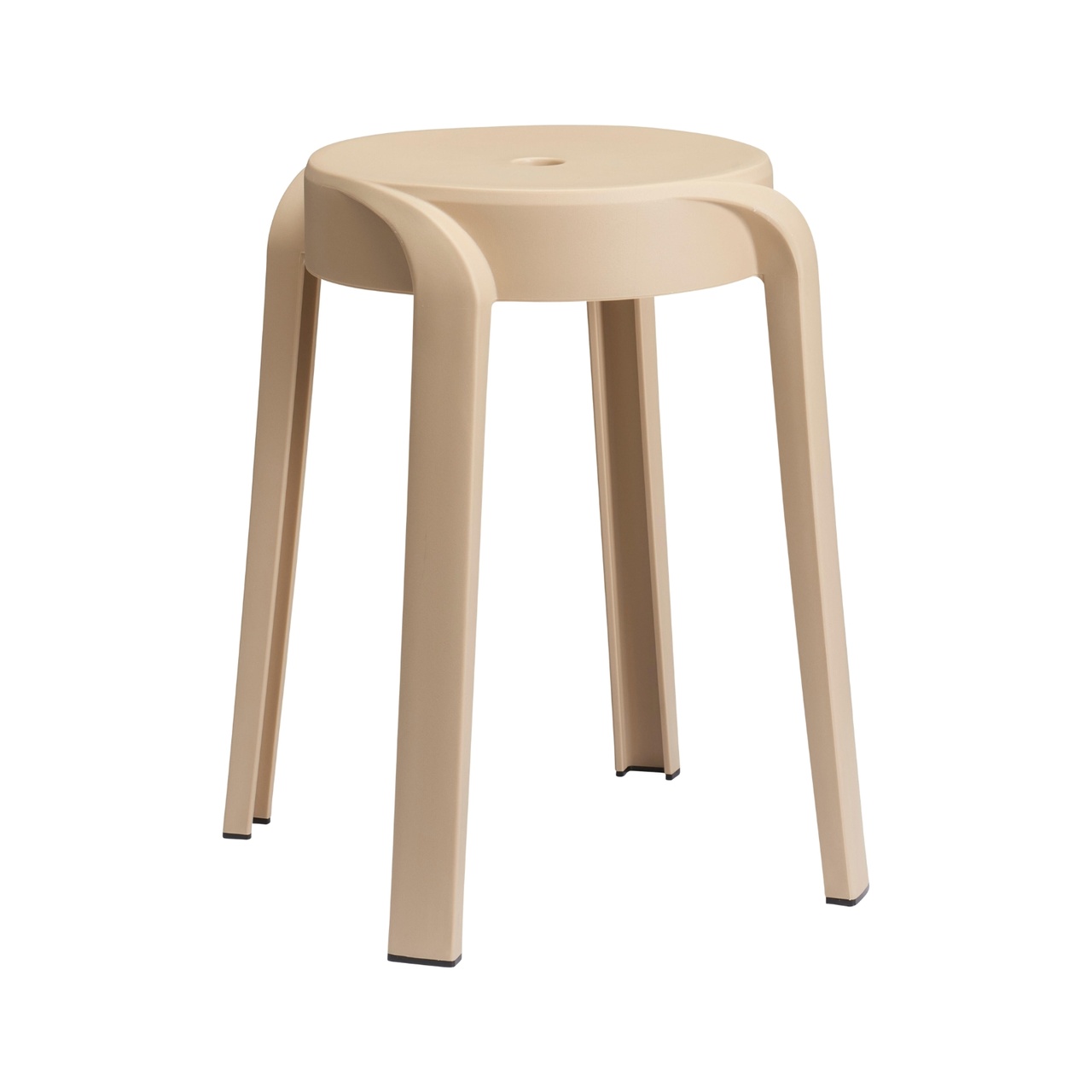 Stool Twist stackable Taupe