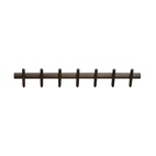 Hook strip Hillmond 7 hooks Brown