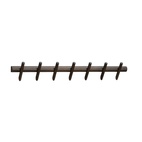 Hook strip Hillmond 7 hooks Brown