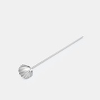 Picking spoons Shelll 10 pcs Silver