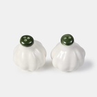 Salt og pepper hvitløk hvit