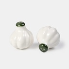 Salt og pepper hvitløk hvit