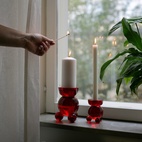 Kerzenständer DT Ball L Rot