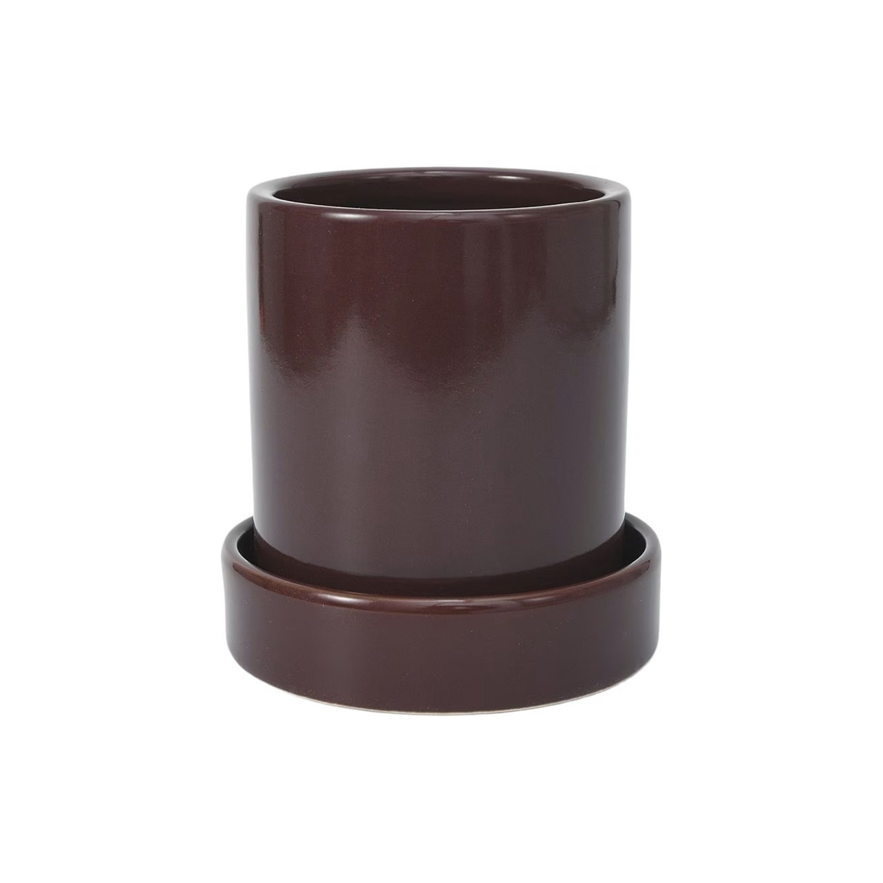 Kräutertopf 11 cm Dunkelbraun