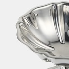Glass bowl Shell silver