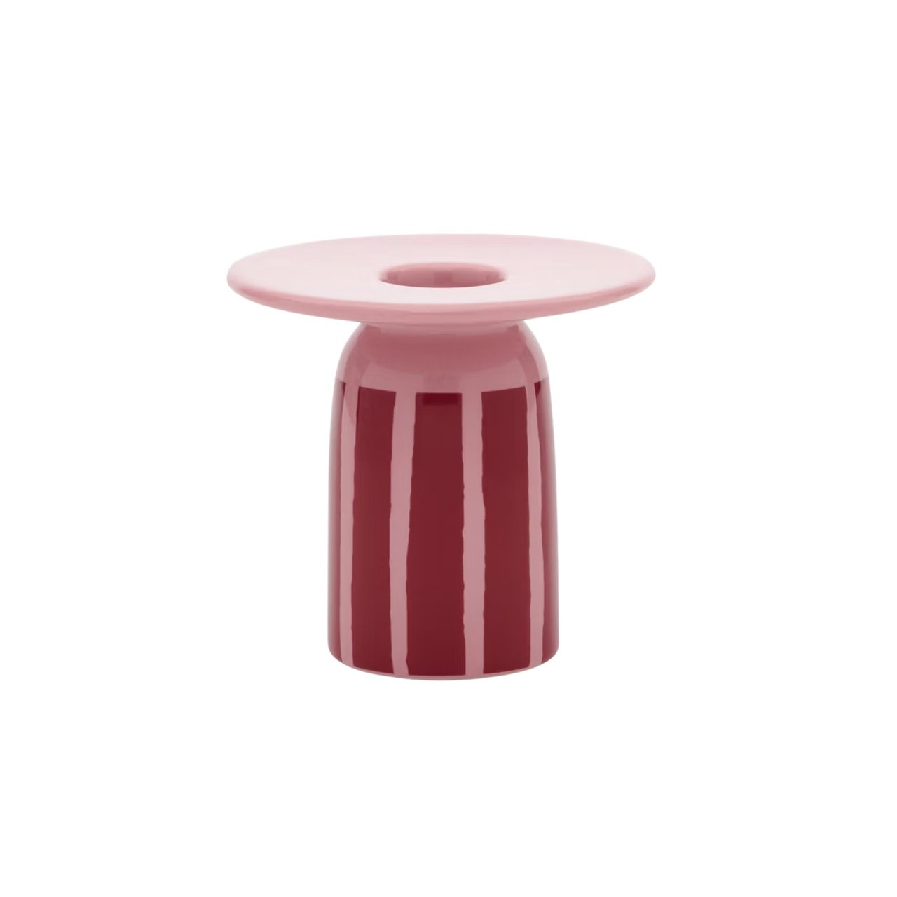 Candlestick Piccolo 8 cm Pink/Red