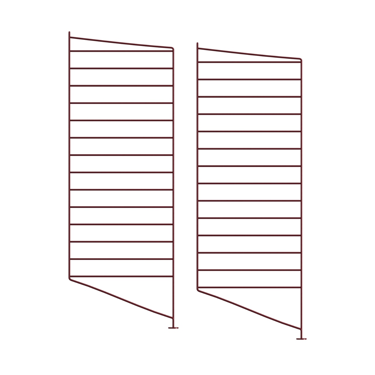 Gulvpanel 85x30 2-pk mørkerød