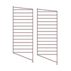 Gulvpanel 85x30 2-pk mørkerød