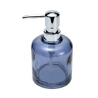 Seifenspender aus Glas, dunkelblau