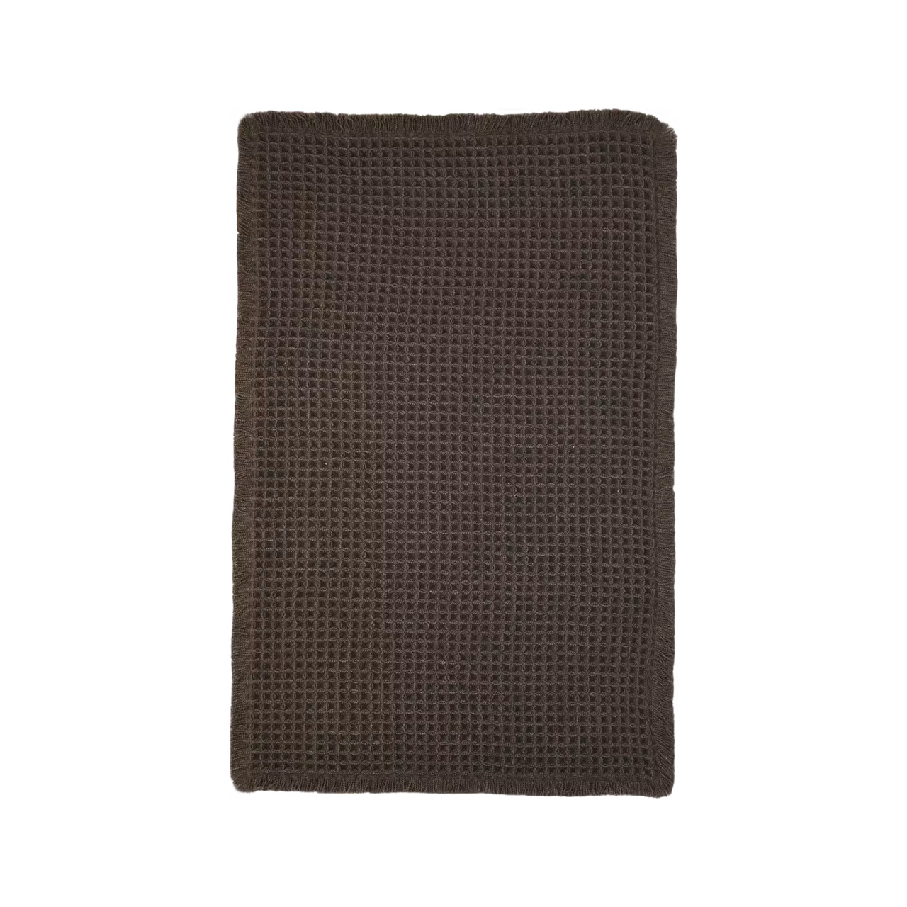 Bademåtte Waffle 50x80 cm Mørkebrun