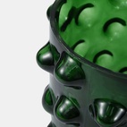 Spike glass pot L Green