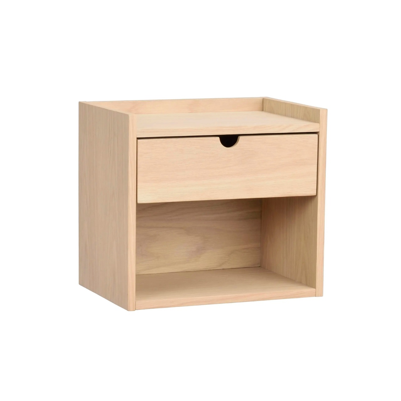 Bedside table Hillmond 1 L White pigmented