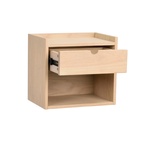 Bedside table Hillmond 1 L White pigmented