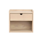 Bedside table Hillmond 1 L White pigmented