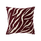Pudebetræk Zelda 50x50 cm Burgundy / Off white
