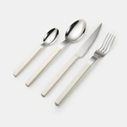Besteckset Bisou, 16-teilig, cremeweiß