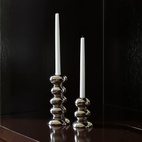 Candlestick Pebble S Silver