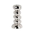 Candlestick Pebble L Silver