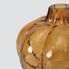 Mini Vase Pumpkin Amber