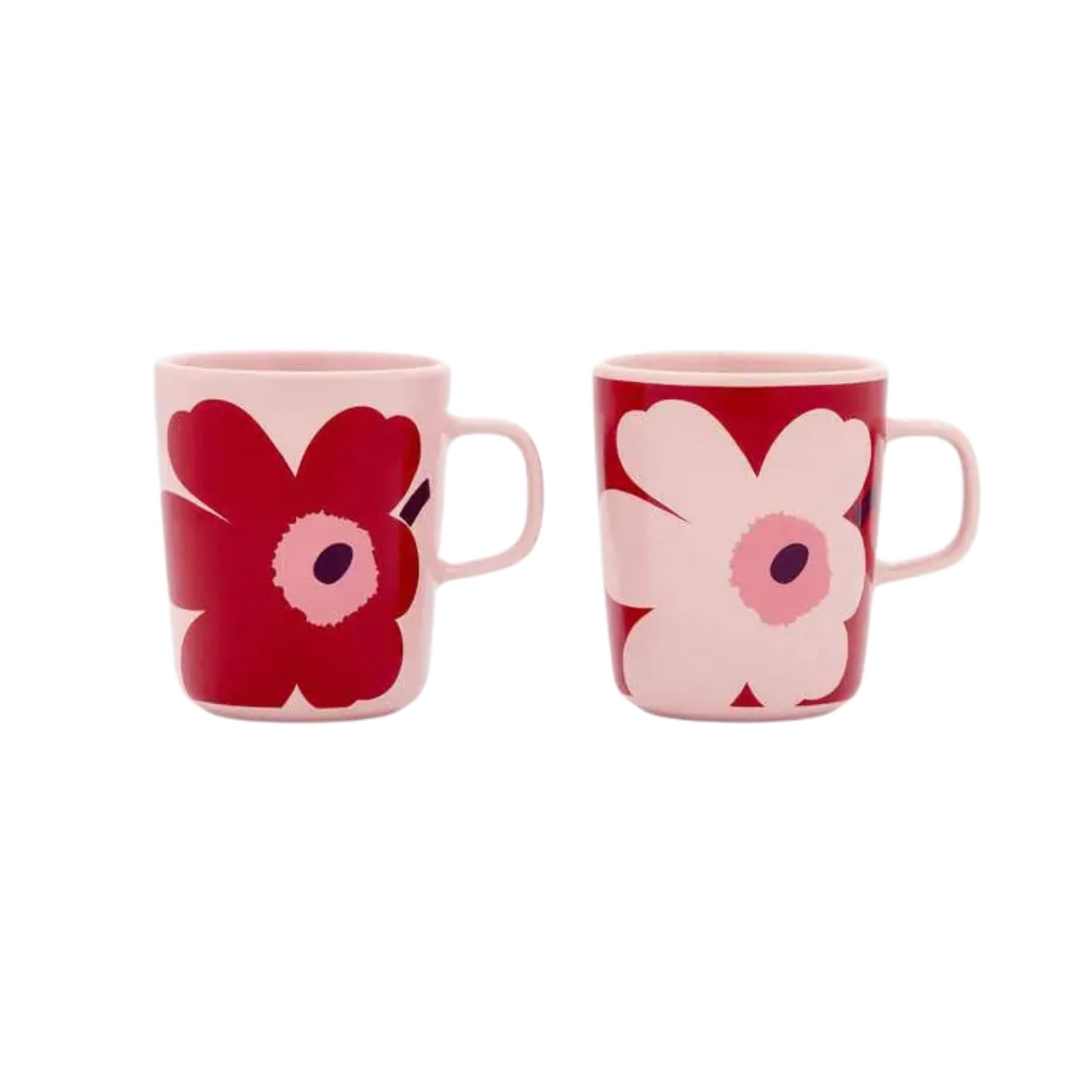 Krus Unikko Juhla 2,5 dl 2-pk Rosa/Cranberry